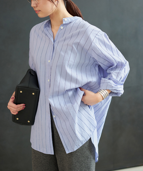 plage（プラージュ） ブラウス シャツ R'IAM ストライプシャツ