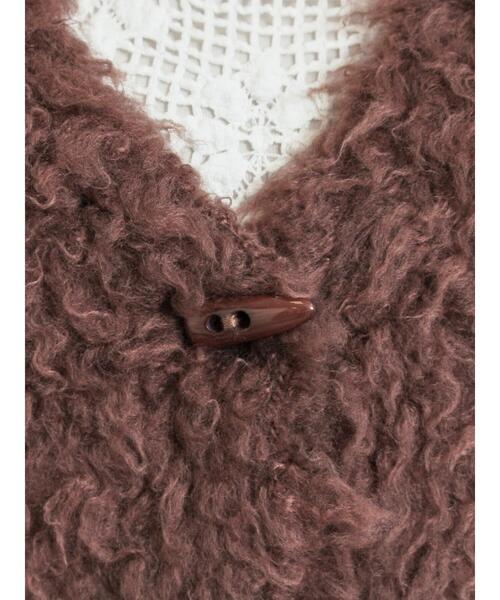 Samansa Mos2（サマンサモスモス） ベスト ジレ トグルニットベスト