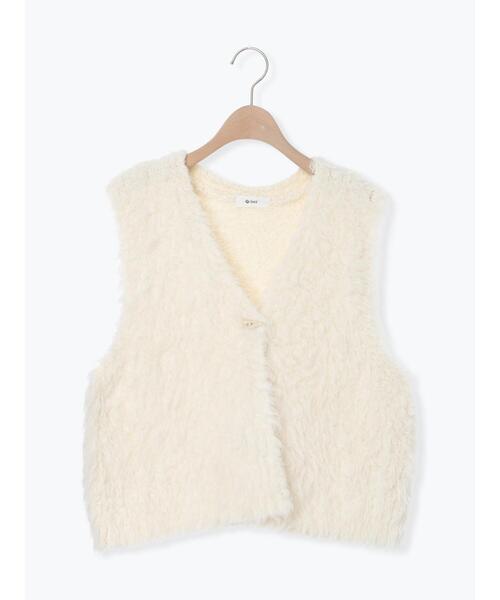 ニットベスト らぴすsama Samansa Mos2（サマンサモスモス） ベスト ジレ トグルニットベスト