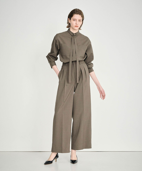 「N.O.R.C」 長袖ブラウス フリー ブラック レディース_画像9