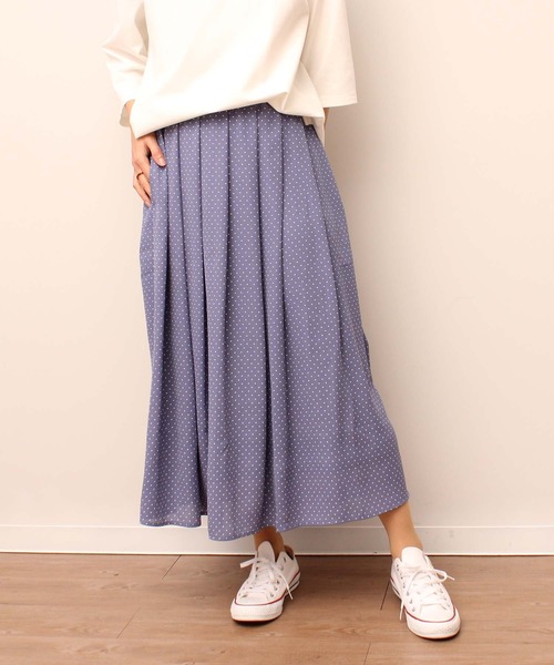 「MB mint breeze」 ロングスカート 3L ブルー レディース_画像3