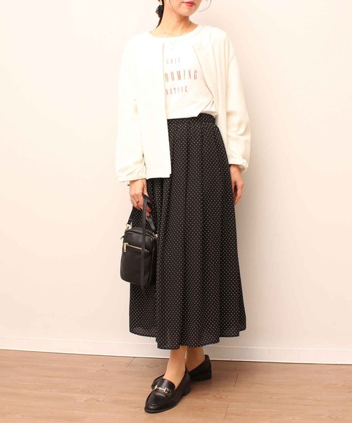 「MB mint breeze」 ロングスカート 3L ブルー レディース_画像4