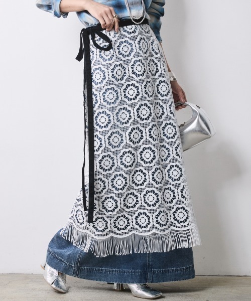 CHIC STYLE（シックスタイル） スカート レースオーバースカート