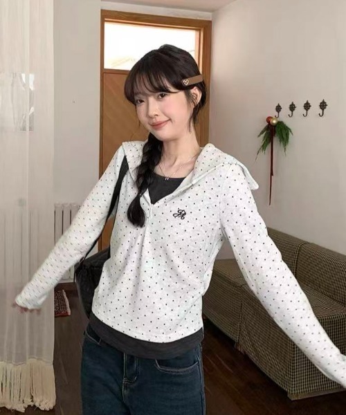 tシャツ セーラーカラーレイヤードトップス レディース | LACーVERT | 07