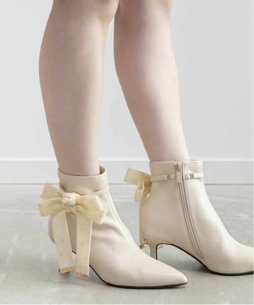 RANDA（ランダ） ブーツ 「Holiday Collection」2WAYビジューベロア