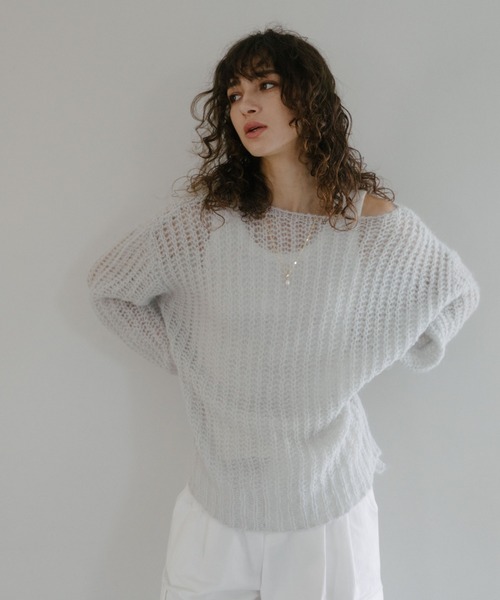 「DOUX ARCHIVES」 長袖ニット FREE ブルー レディース_画像6