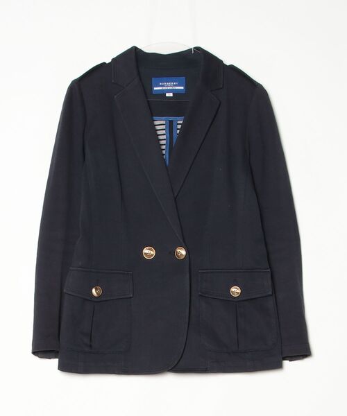 【美品】BURBERRY BLUE LABEL テーラードジャケット 38 BURBERRY BLUE LABEL（バーバリーブルーレーベル） テーラード
