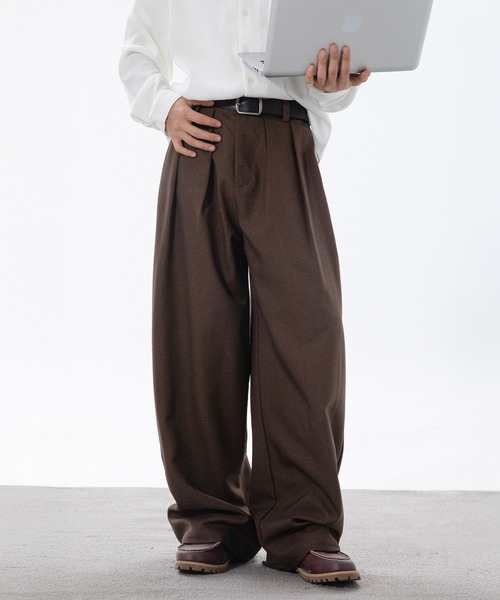 CORPUS TOKYO（コーパス トーキョー） ワイドパンツ スラックス ダブル