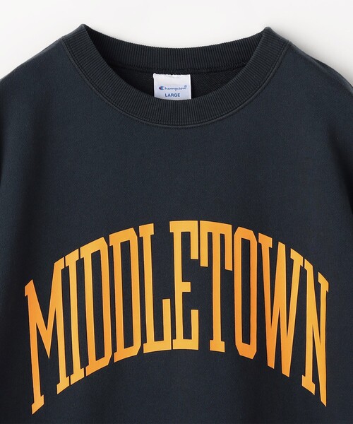 「FREAK'S STORE」 「champion」スウェットカットソー LARGE ネイビー レディース_画像8