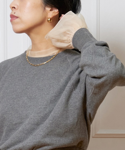 「IENA LA BOUCLE」 スウェットカットソー - グレー レディース_画像8