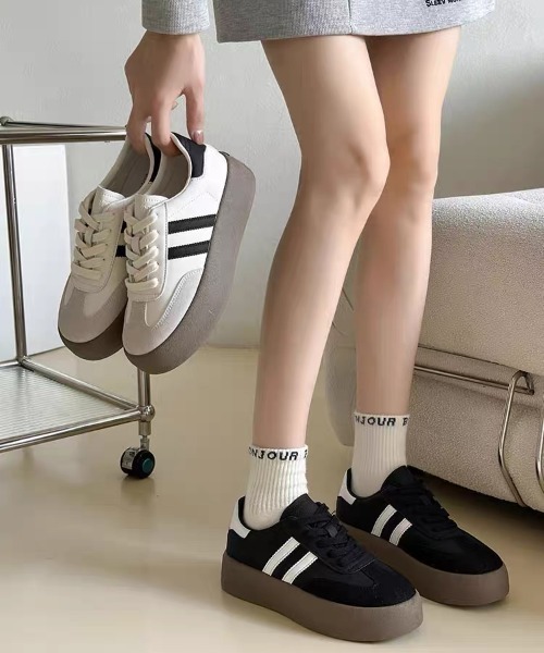 「SHEENA」 シューズ 39cm ブラック レディース_画像4