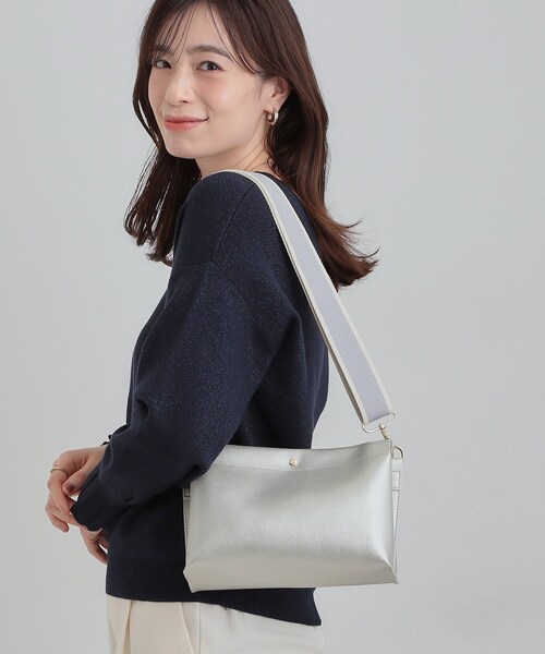 soul shopショルダーバッグ   グレージュ LIZDAYS お財布機能付きショルダーバッグ[品番：BCYW0021921