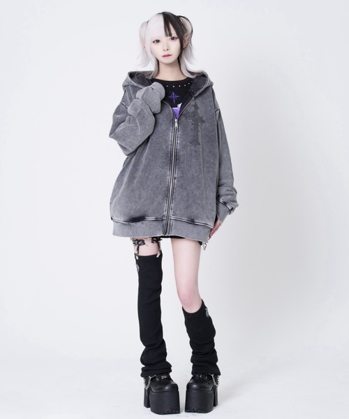 【現在非売品‼️超美品】トラバストーキョー 肩ジッパー付きくまちゃんパーカーピンク 美品 】travas tokyo トラバストーキョー ピンク くま パーカー