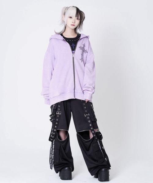 REFLEM negiコラボ青色髪少女ハイネックパーカーTRAVAS TOKYO REFLEM（レフレム）の「『REFLEM×negi COLLABORATION』REFLEM×negi