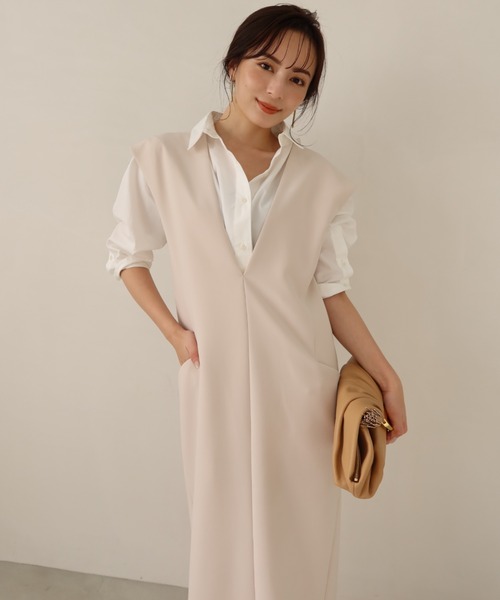 「anuans」 サロペットスカート SMALL ホワイト系その他 レディース_画像5