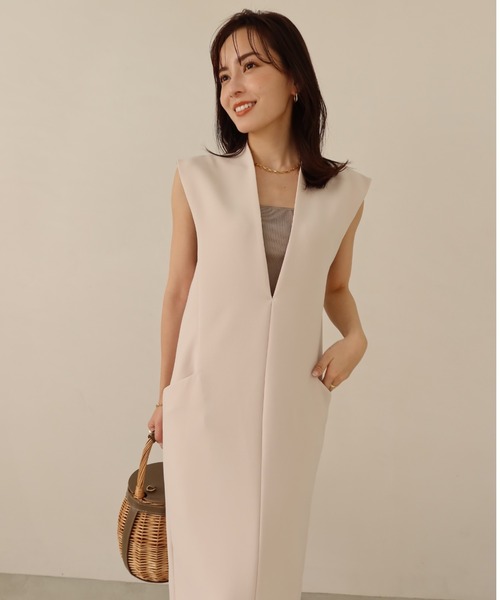 「anuans」 サロペットスカート SMALL ホワイト系その他 レディース_画像6