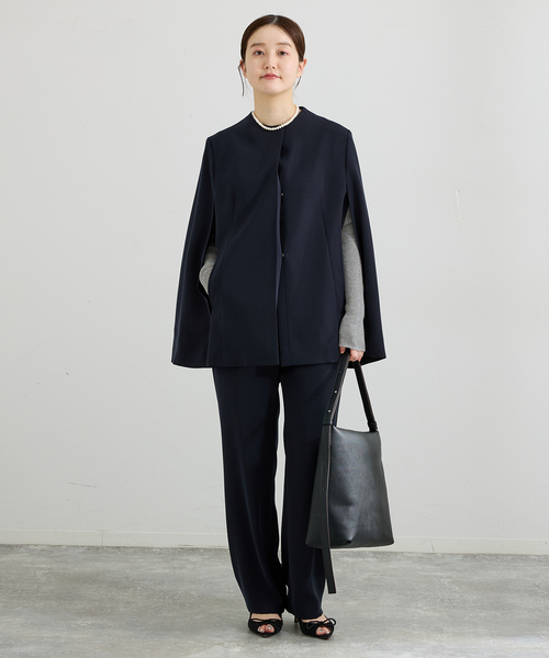 IÉNA ブラックジャケット美品 IENA（イエナ） コート アウター 「セットアップ対応/追加」ケープ