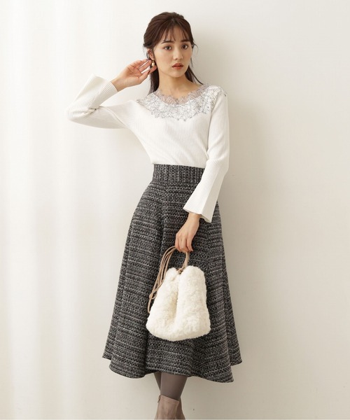 「PROPORTION BODY DRESSING」 ロングスカート SMALL グレー レディース_画像2