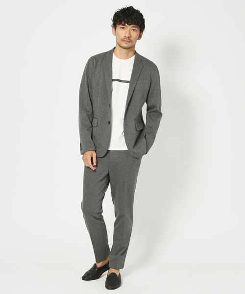 「ABAHOUSE GRAY」 テーラードジャケット 50 モカ メンズ_画像2