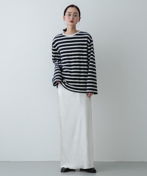 SENSE OF PLACE by URBAN RESEARCH tシャツ ベロアボーダーTシャツ