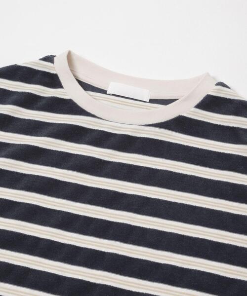 SENSE OF PLACE by URBAN RESEARCH tシャツ ベロアボーダーTシャツ