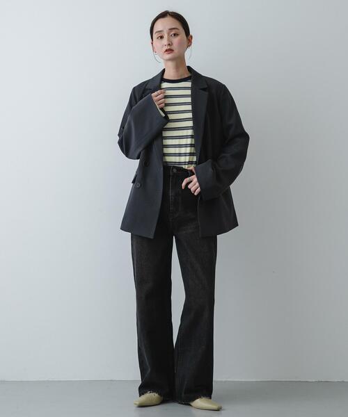 SENSE OF PLACE by URBAN RESEARCH tシャツ ベロアボーダーTシャツ