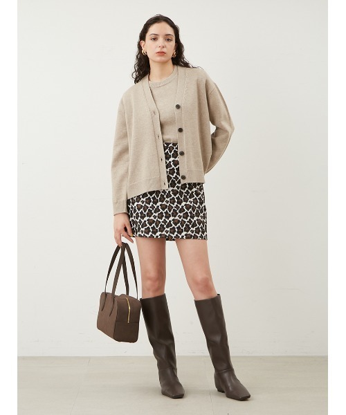 「Mila Owen」 ニットカーディガン 0 ブルー レディース_画像2