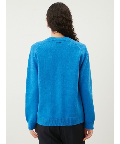 「Mila Owen」 ニットカーディガン 0 ブルー レディース_画像5