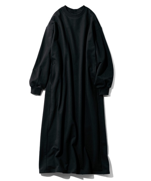 「Live in comfort」 長袖ワンピース 3L ブラウン レディース_画像5