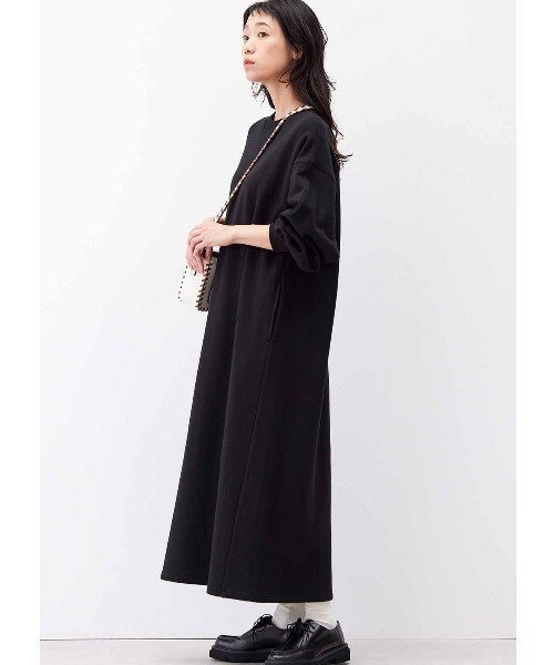 「Live in comfort」 長袖ワンピース 3L ブラウン レディース_画像7