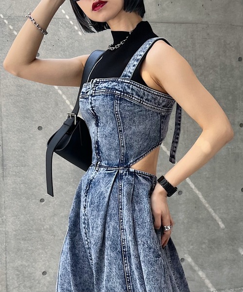 「PAGEBOY」 サロペットスカート FREE ブルー レディース_画像2