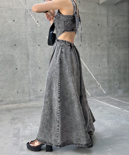 「PAGEBOY」 サロペットスカート FREE ブルー レディース_画像4