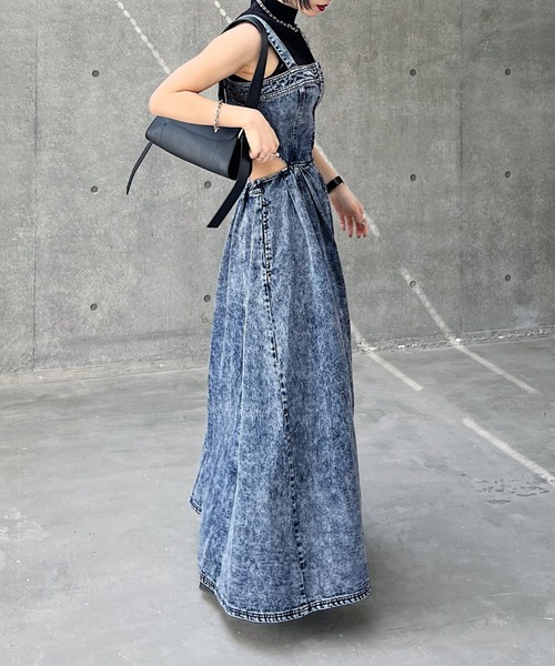 「PAGEBOY」 サロペットスカート FREE ブルー レディース_画像5