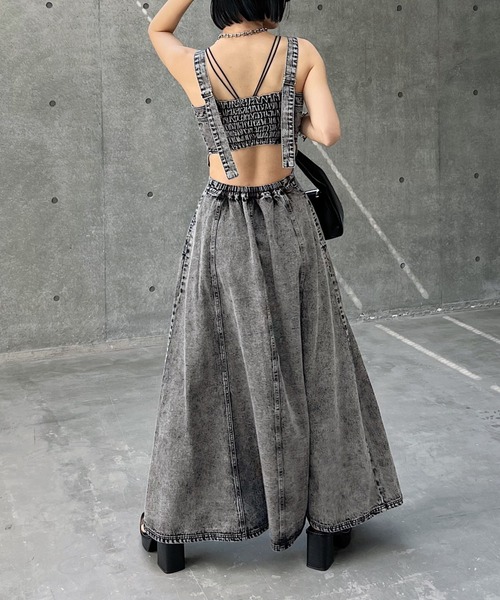 「PAGEBOY」 サロペットスカート FREE ブルー レディース_画像7