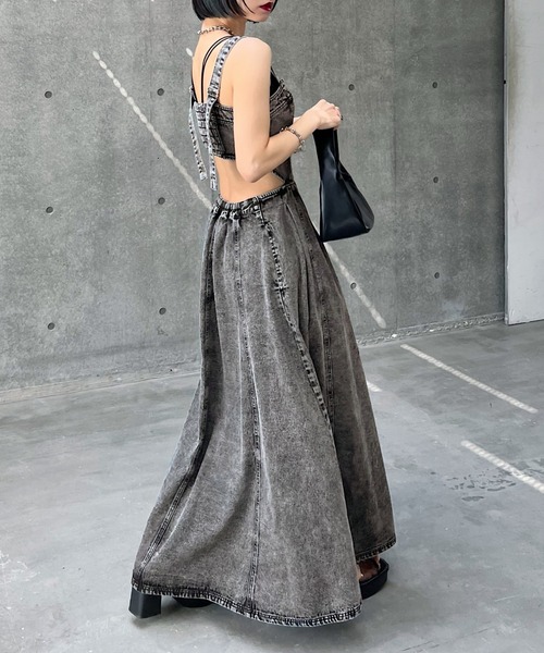 「PAGEBOY」 サロペットスカート FREE ブルー レディース_画像8