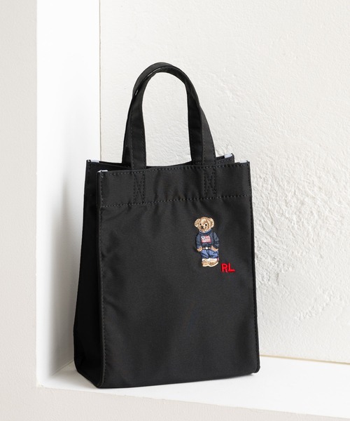 POLO RALPH LAUREN　2way ショルダー トートバッグ　ブラック POLO RALPH LAUREN（ポロ・ラルフローレン） 【並行輸入品】ポロ