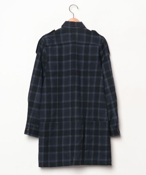 「t.yamai paris」 チェック柄シャツワンピース 0 ネイビー レディース_画像2