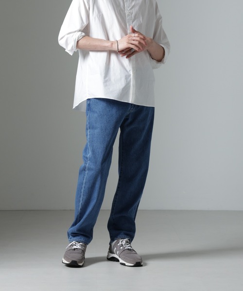 「NANO universe」 デニムパンツ L ライトブルー メンズ_画像9