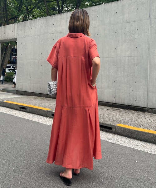「un dix cors」 シャツワンピース FREE ブラック レディース_画像8
