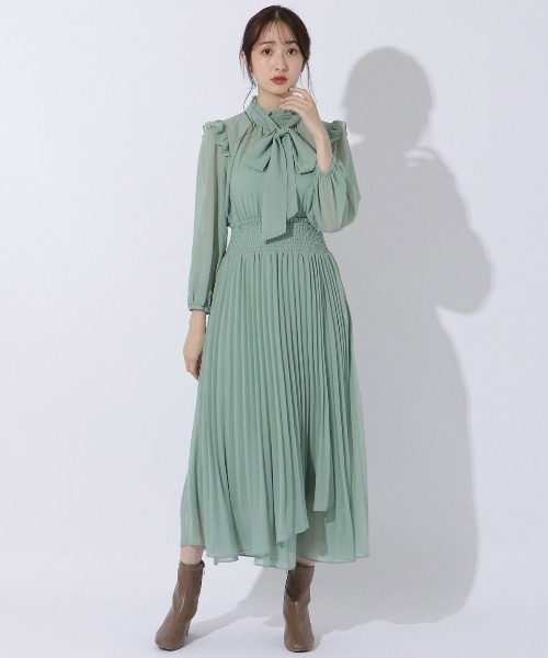 「WILLSELECTION」 長袖ワンピース MEDIUM ベージュ系その他 レディース_画像6