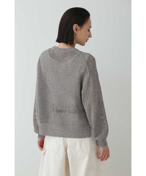 「human woman」 長袖ニット MEDIUM ベージュ レディース_画像5