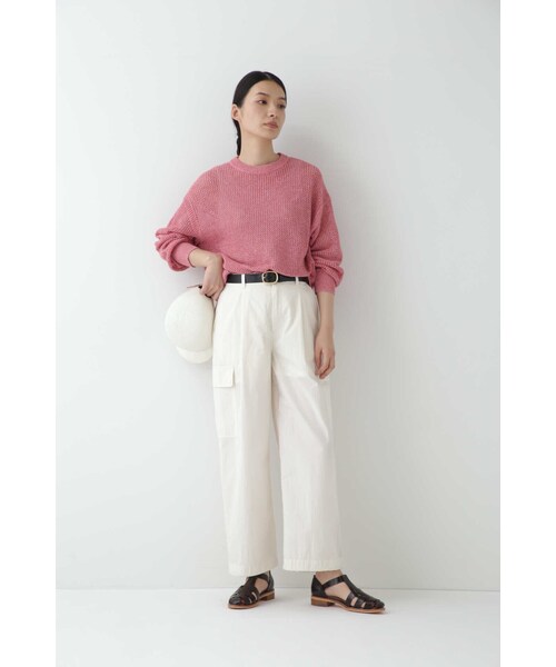 「human woman」 長袖ニット MEDIUM ベージュ レディース_画像9