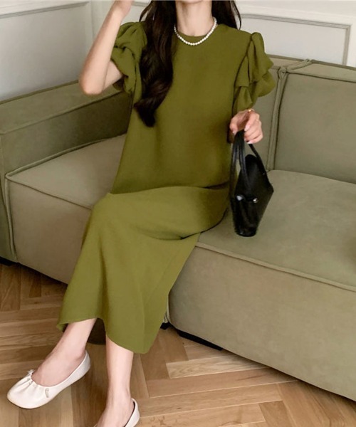ワンピース 半袖 フリル半袖ワンピース : ZOZOTOWN Yahoo!店 - 通販