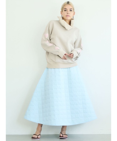 「mikomori」 スカート MEDIUM ブラック レディースの画像