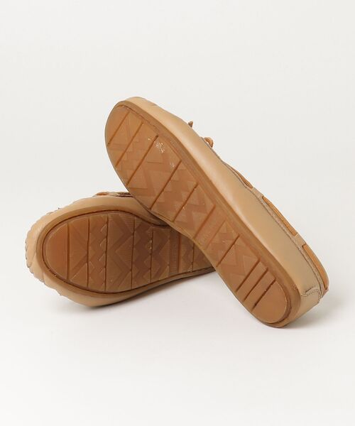 「Minnetonka」 モカシンシューズ US7 ベージュ レディース_画像3