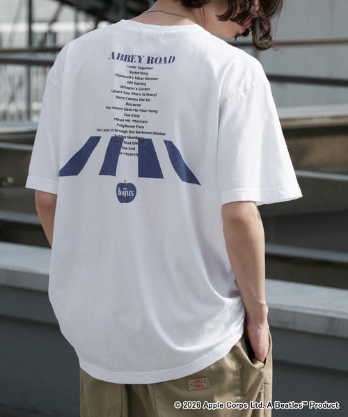 THE BEATLES クルーネックTシャツ M ホワイト The Beatles In Mono T-Shirt - The Beatles Official Store