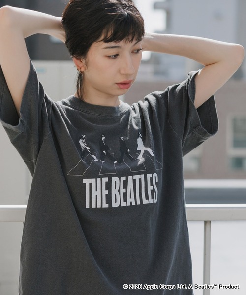 グッドロックスピード ビートルズ Tシャツ グレー GOOD ROCK SPEED（グッドロックスピード） tシャツ THE BEATLES