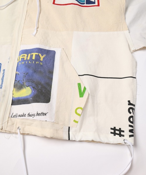 パーカー Eco Bag Patchwork Anorak Shirts メンズ レディース_6