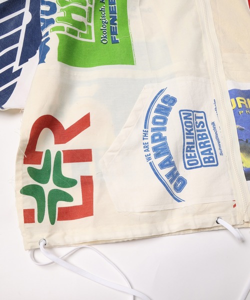 パーカー Eco Bag Patchwork Anorak Shirts メンズ レディース_10