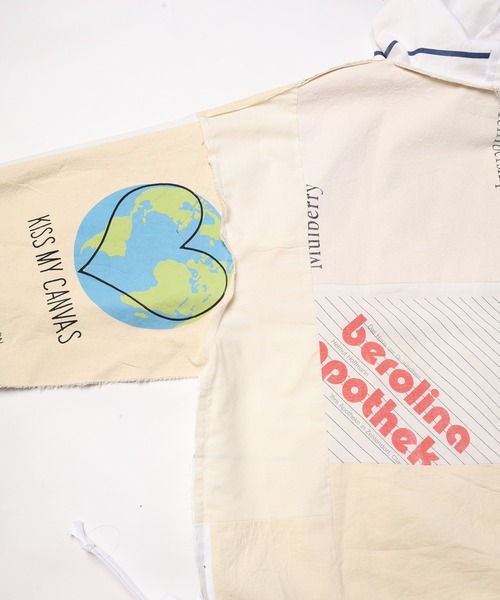 パーカー Eco Bag Patchwork Anorak Shirts メンズ レディース_15